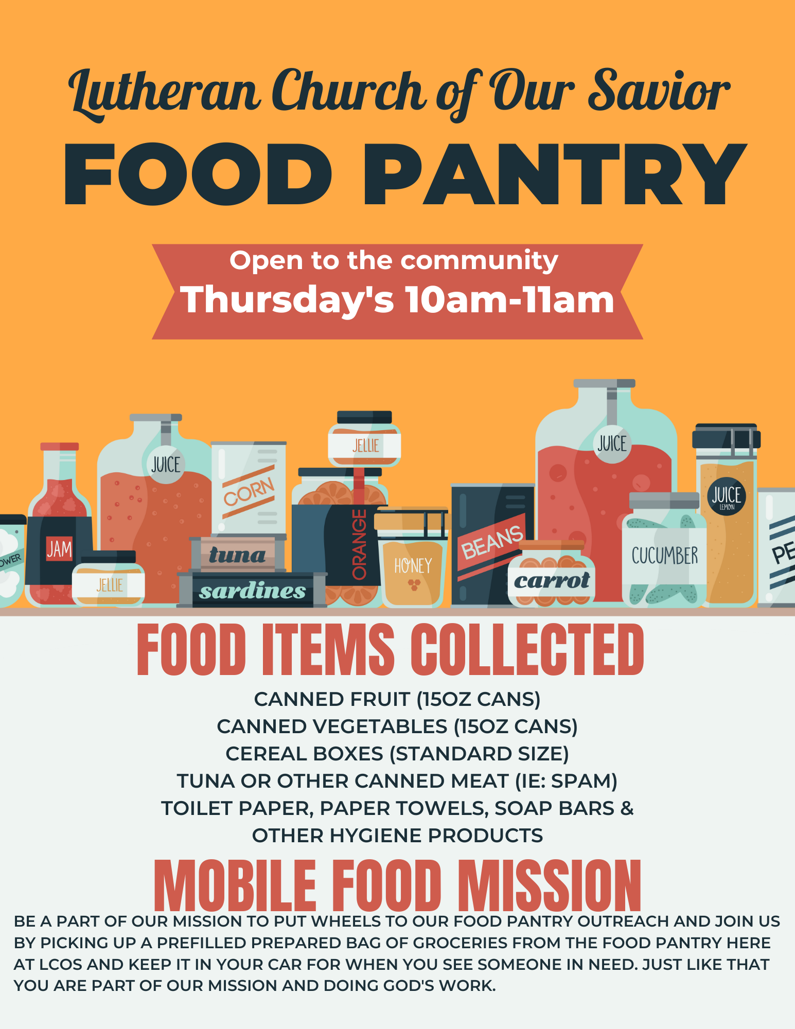 Food Pantry – Lutheran Church of Our Savior